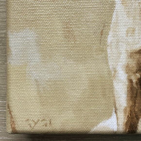 Darren Gygi Yellow Labrador Home  Collection Hanging Canvas Print 5”x5” - Picture 4 of 6